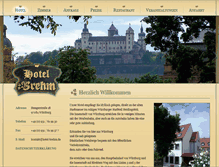 Tablet Screenshot of hotel-brehm.de